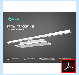 TRITA LED Linear track light - track panel brochure
